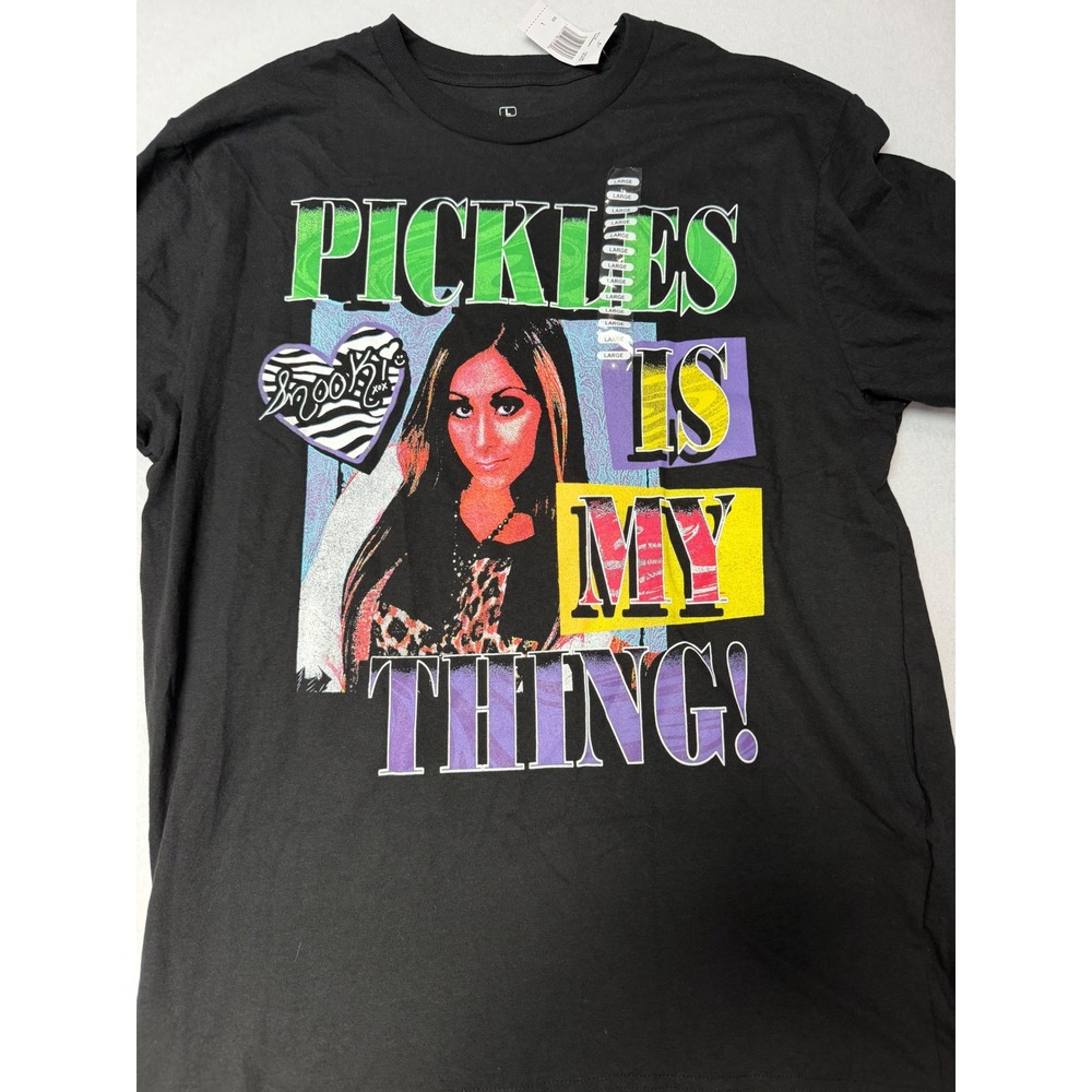 Jersey Shore Snooki Pickles Is My Thing Graphic T-Shirt Black Large 3JAS2006FV